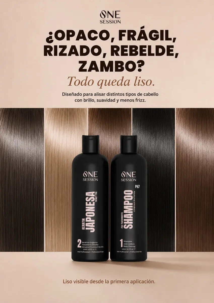 Kit Keratin Japonesa 500ml. | sin formol