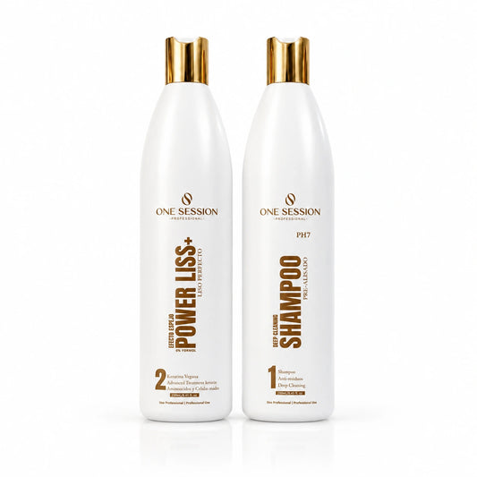 Kit Keratin Powerliss Vegan  | Sin formol | Cabellos Rubios